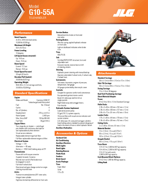 Telescoopladers JLG G 10-55 A