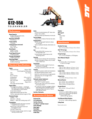 Telescoopladers JLG G 12-55 A