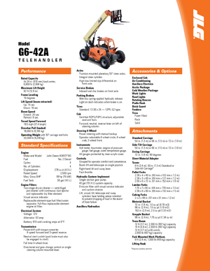 Telescoopladers JLG G 6-42 A