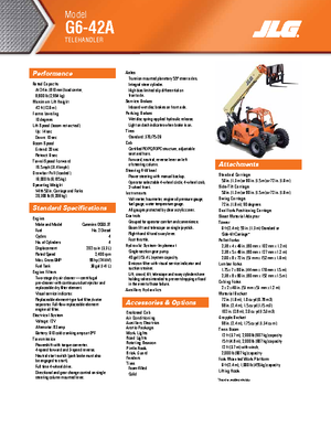 Telescoopladers JLG G 6-42 A