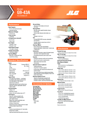 Telescoopladers JLG G 9-43 A