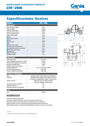 Telescoopladers Genie GTH-2506