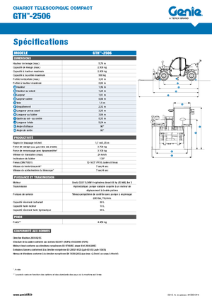 Telescoopladers Genie GTH-2506