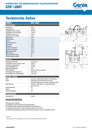 Telescoopladers Genie GTH-3007