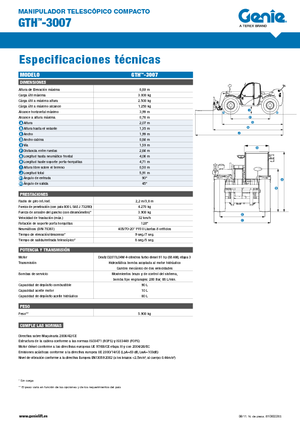 Telescoopladers Genie GTH-3007