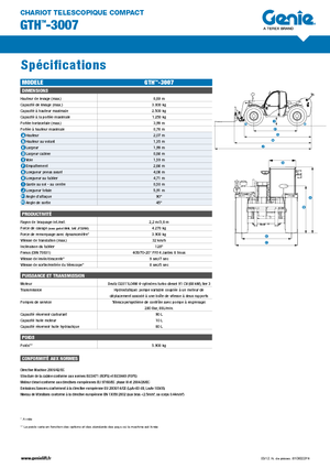 Telescoopladers Genie GTH-3007