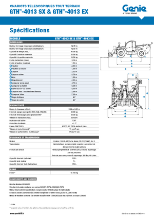 Telescoopladers Genie GTH-4013 EX