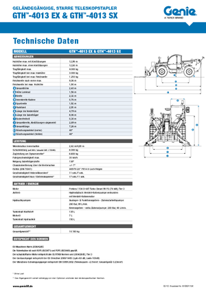 Telescoopladers Genie GTH-4013 EX
