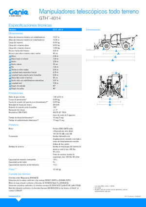 Telescoopladers Genie GTH4014