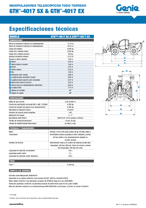 Telescoopladers Genie GTH-4017 EX