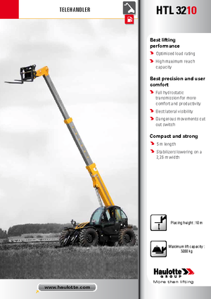 Telescoopladers Haulotte HTL3210