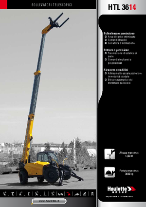 Telescoopladers Haulotte HTL3614