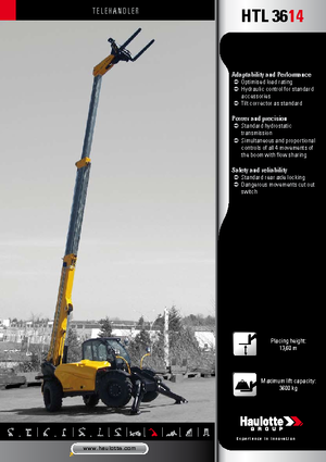 Telescoopladers Haulotte HTL3614