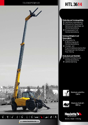 Telescoopladers Haulotte HTL3614