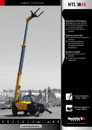 Telescoopladers Haulotte HTL3614