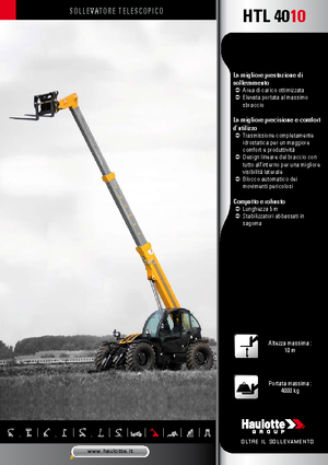 Telescoopladers Haulotte HTL4010
