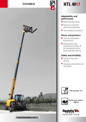 Telescoopladers Haulotte HTL4017