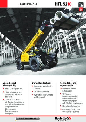 Telescoopladers Haulotte HTL5210