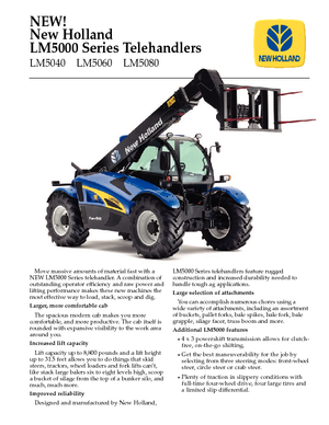 Telescoopladers New Holland LM 5060 (250)