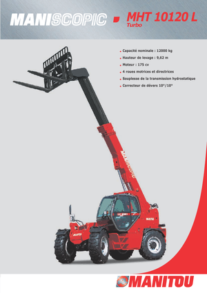Telescoopladers Manitou MHT 10120 L Turbo