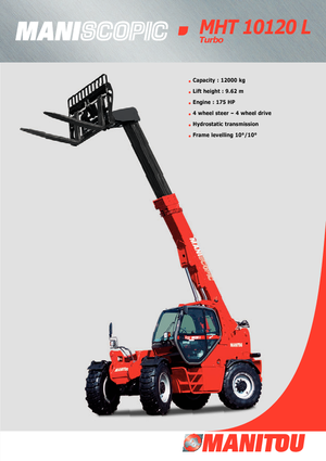 Telescoopladers Manitou MHT 10120 L Turbo