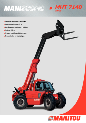 Telescoopladers Manitou MHT 7140