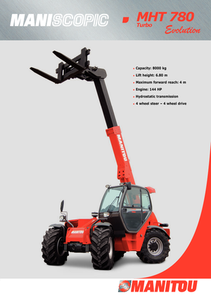 Telescoopladers Manitou MHT 780 T