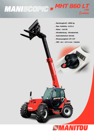 Telescoopladers Manitou MHT 860 LT LSU