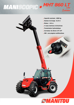 Telescoopladers Manitou MHT 860 LT LSU