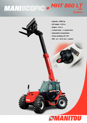 Telescoopladers Manitou MHT 860 LT LSU