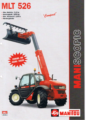 Telescoopladers Manitou MLT 526 Compact
