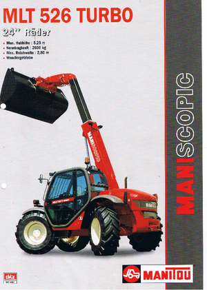 Telescoopladers Manitou MLT 526 T 24