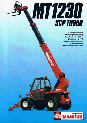 Telescoopladers Manitou MT 1230 SCP