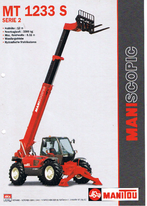 Telescoopladers Manitou MT 1233 S