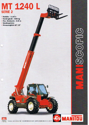 Telescoopladers Manitou MT 1240 L