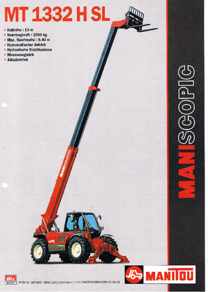 Telescoopladers Manitou MT 1332 H S-L-T