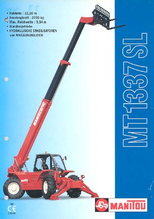 Telescoopladers Manitou MT 1337 SL