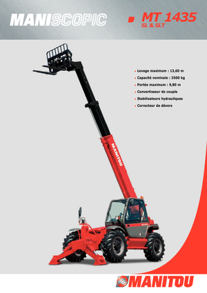 Telescoopladers Manitou MT 1435 SL