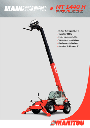 Telescoopladers Manitou MT 1440 HA
