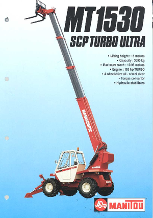 Telescoopladers Manitou MT 1530 SCP-TU