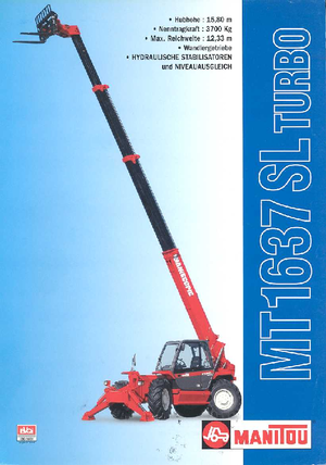 Telescoopladers Manitou MT 1637 SLT