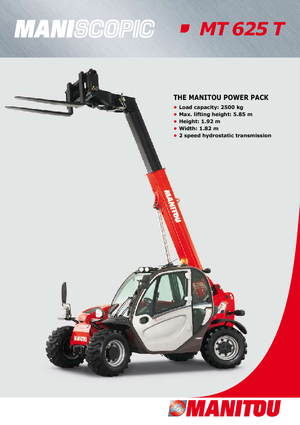 Telescoopladers Manitou MT 625 T Comfort
