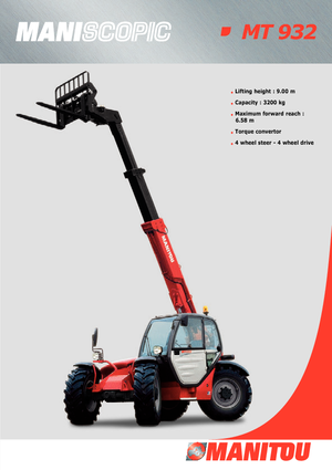 Telescoopladers Manitou MT 932 Evolution
