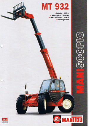 Telescoopladers Manitou MT 932