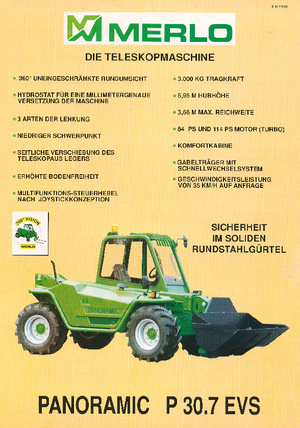 Telescoopladers Merlo P 30.7 EVS