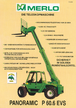 Telescoopladers Merlo P 60.6 EVS