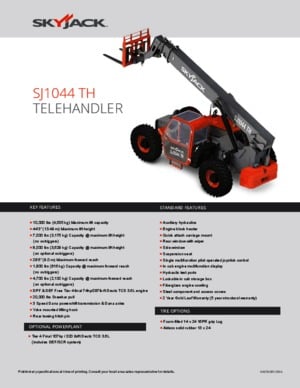 Telescoopladers Skyjack SJ1044 TH