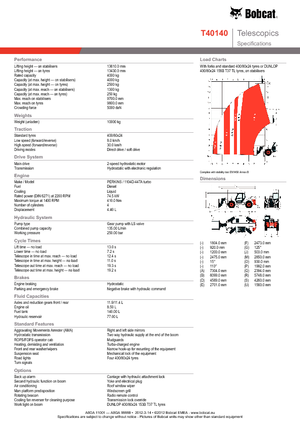 Telescoopladers Bobcat T 40140