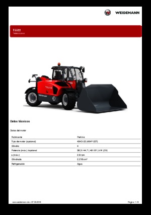 Telescoopladers Weidemann T5522