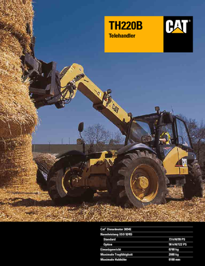 Telescoopladers Caterpillar TH220B